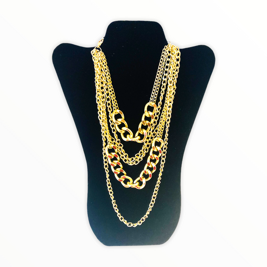 Multi Layer Chain Gold and Silver